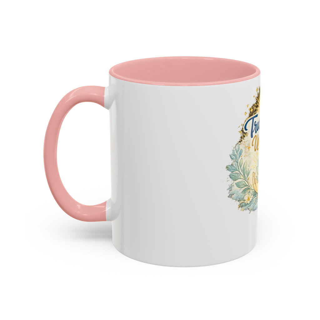 Trust the Universe Accent Coffee Mug — Inspirational Spiritual Tea & Coffee Cup (11/15oz)