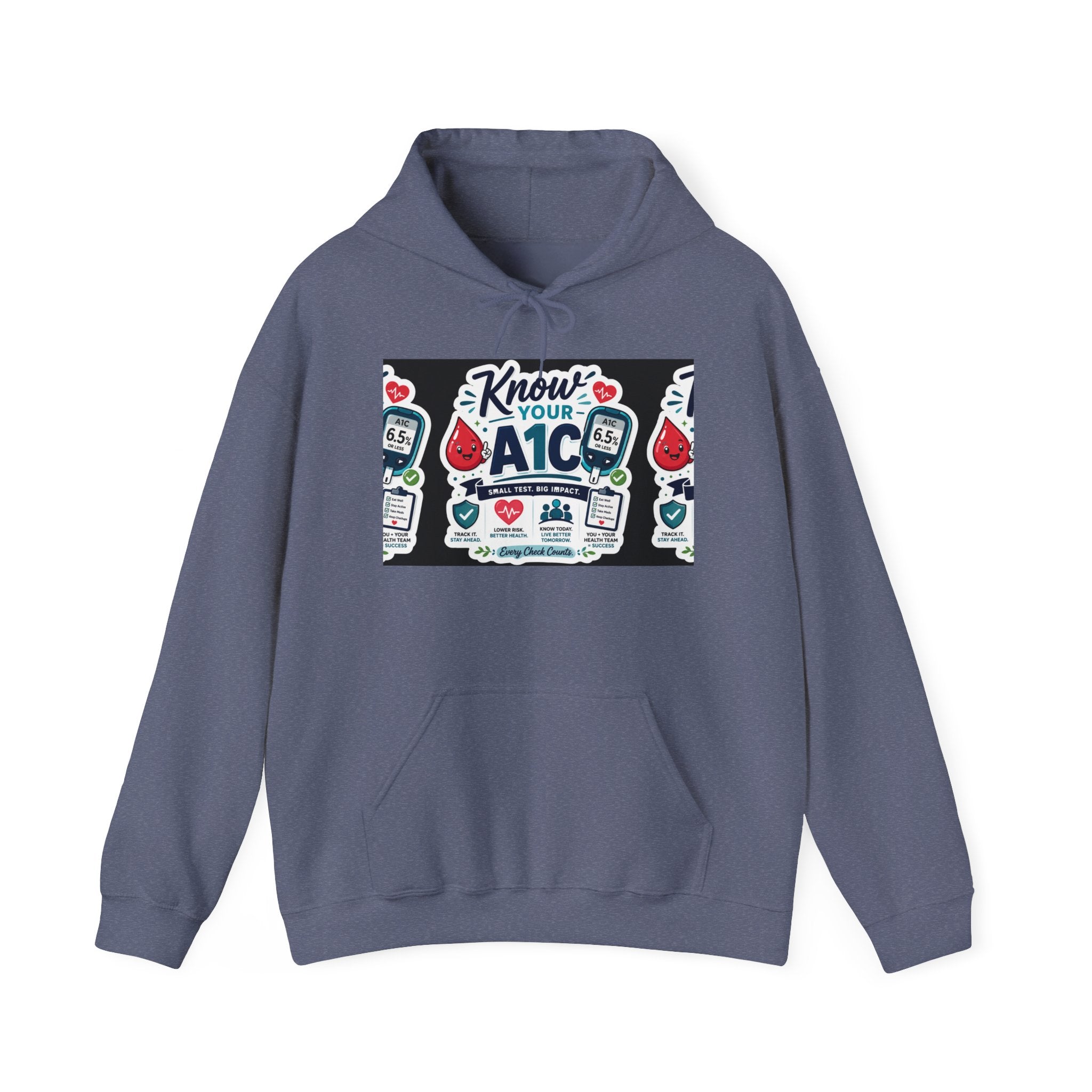 Know Your A1C Hoodie — Diabetes Awareness Sweatshirt
