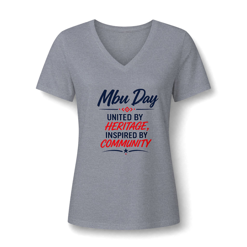 MBU Day Houston Women's V-Neck Tee – Lion Graphic Event Shirt