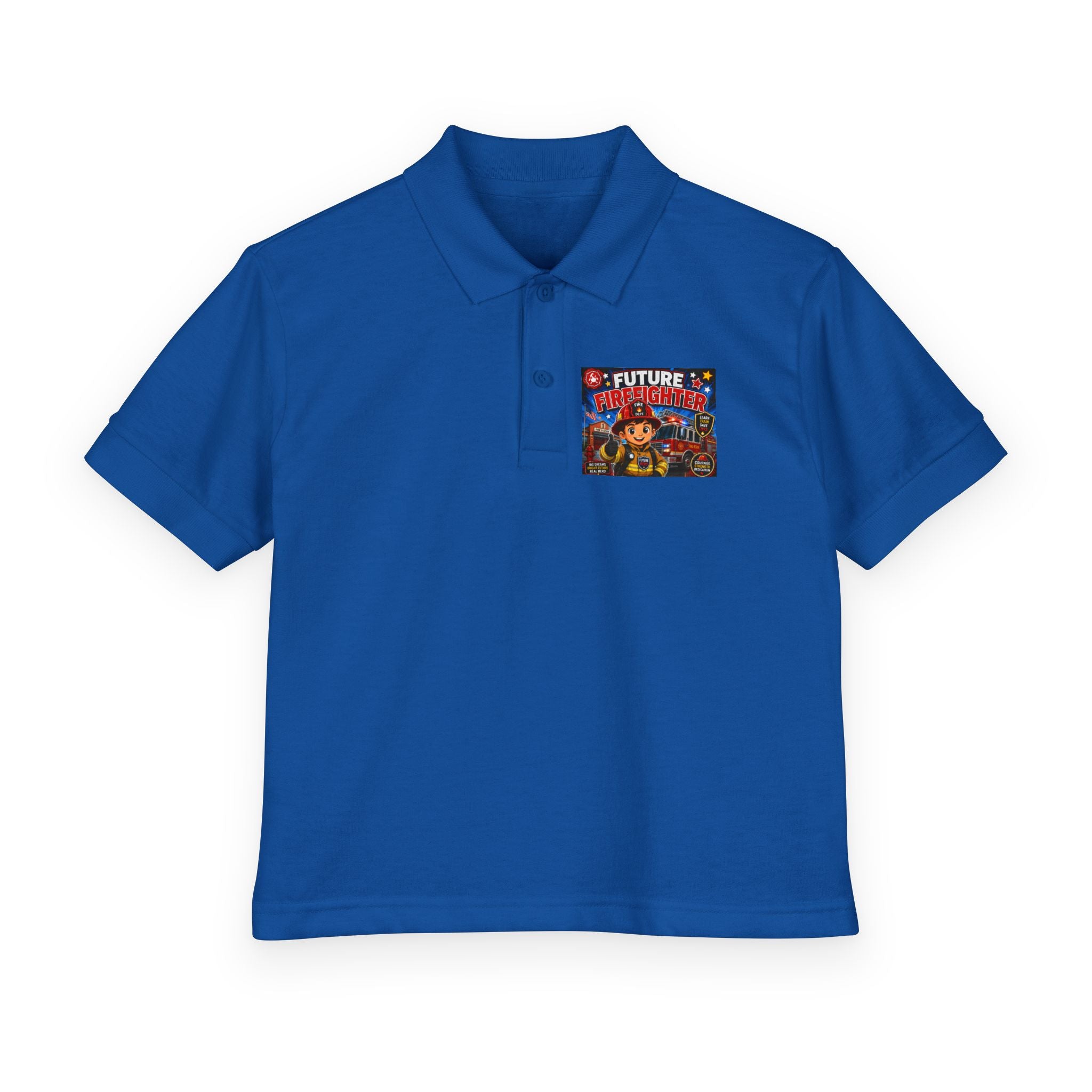 Youth Polo — "Future Firefighter" Kids Short-Sleeve Polo