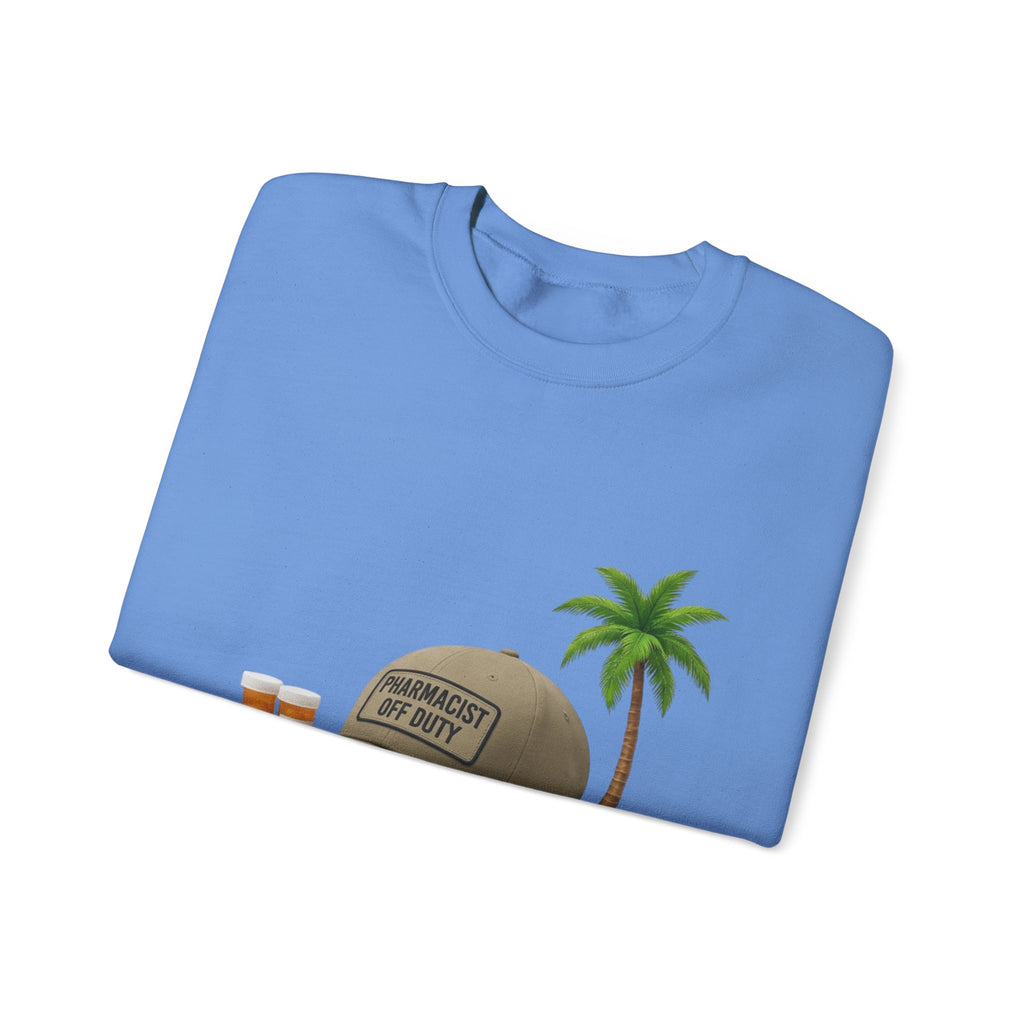 Vacation Vibes Sweatshirt — 'Pharmacist Off Duty' Palm Tree Travel Crewneck
