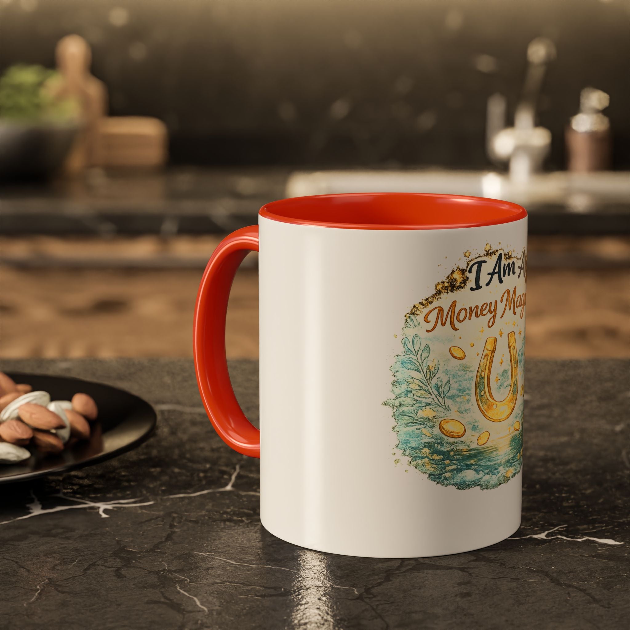I Am A Money Magnet Mug — Inspirational Luck & Wealth Coffee Cup (11oz/15oz)