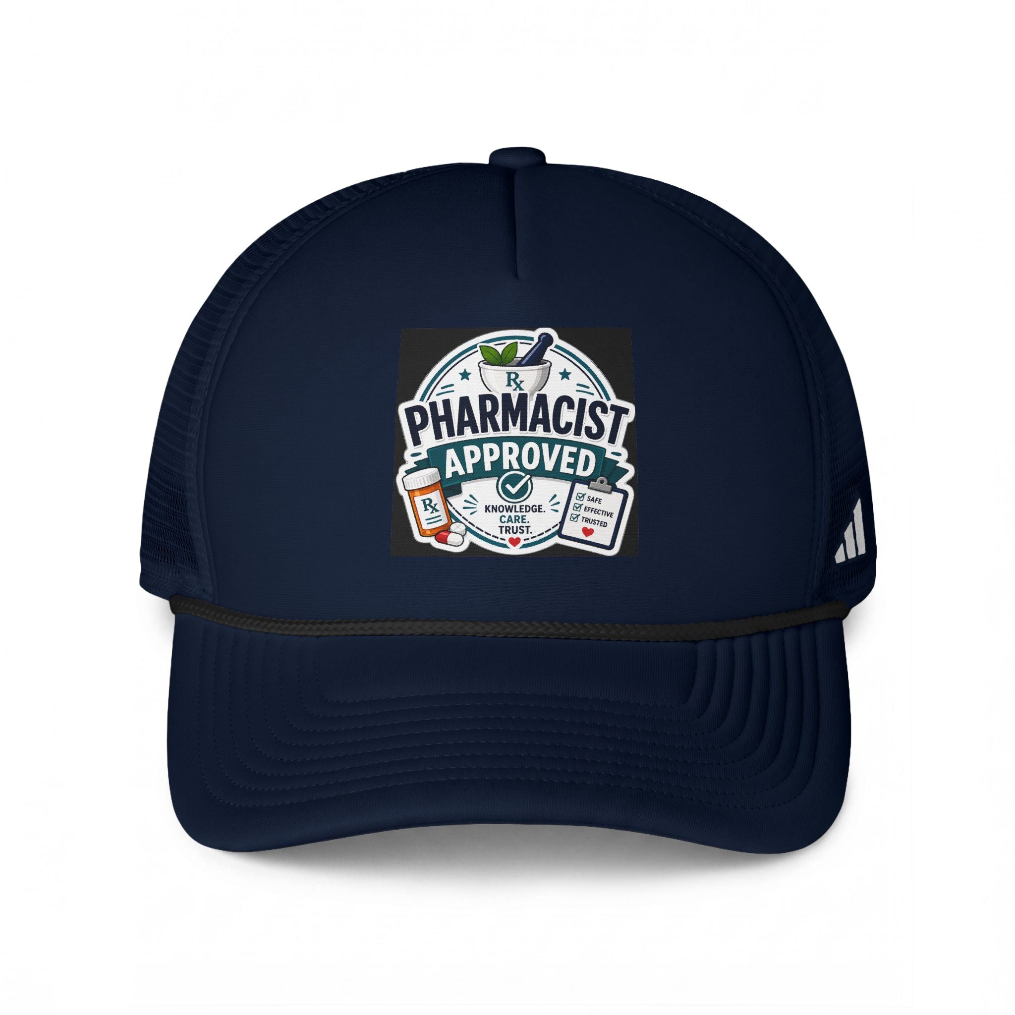 Pharmacist Approved Trucker Hat - Embroidered Pharmacy Patch Cap