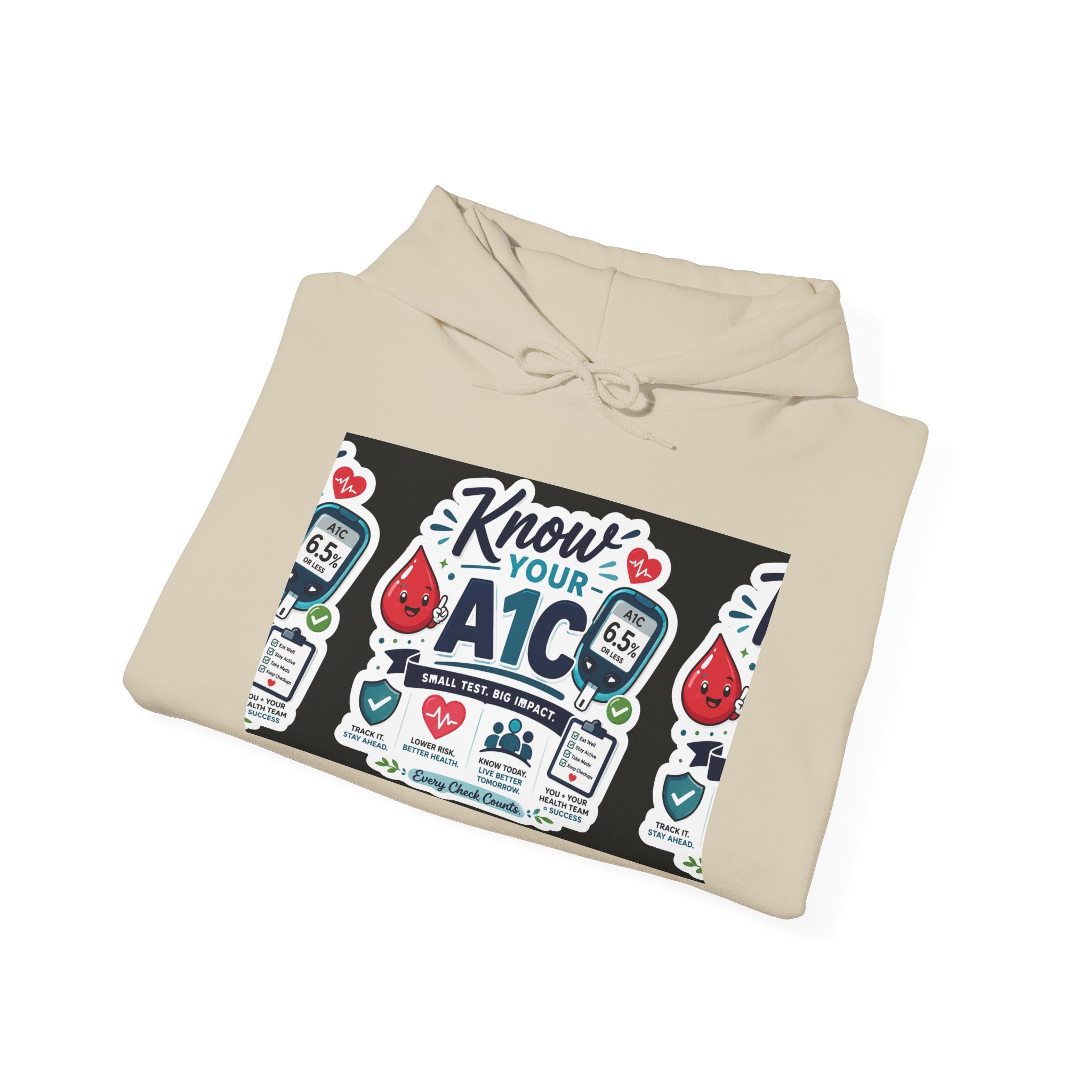 Know Your A1C Hoodie — Diabetes Awareness Sweatshirt