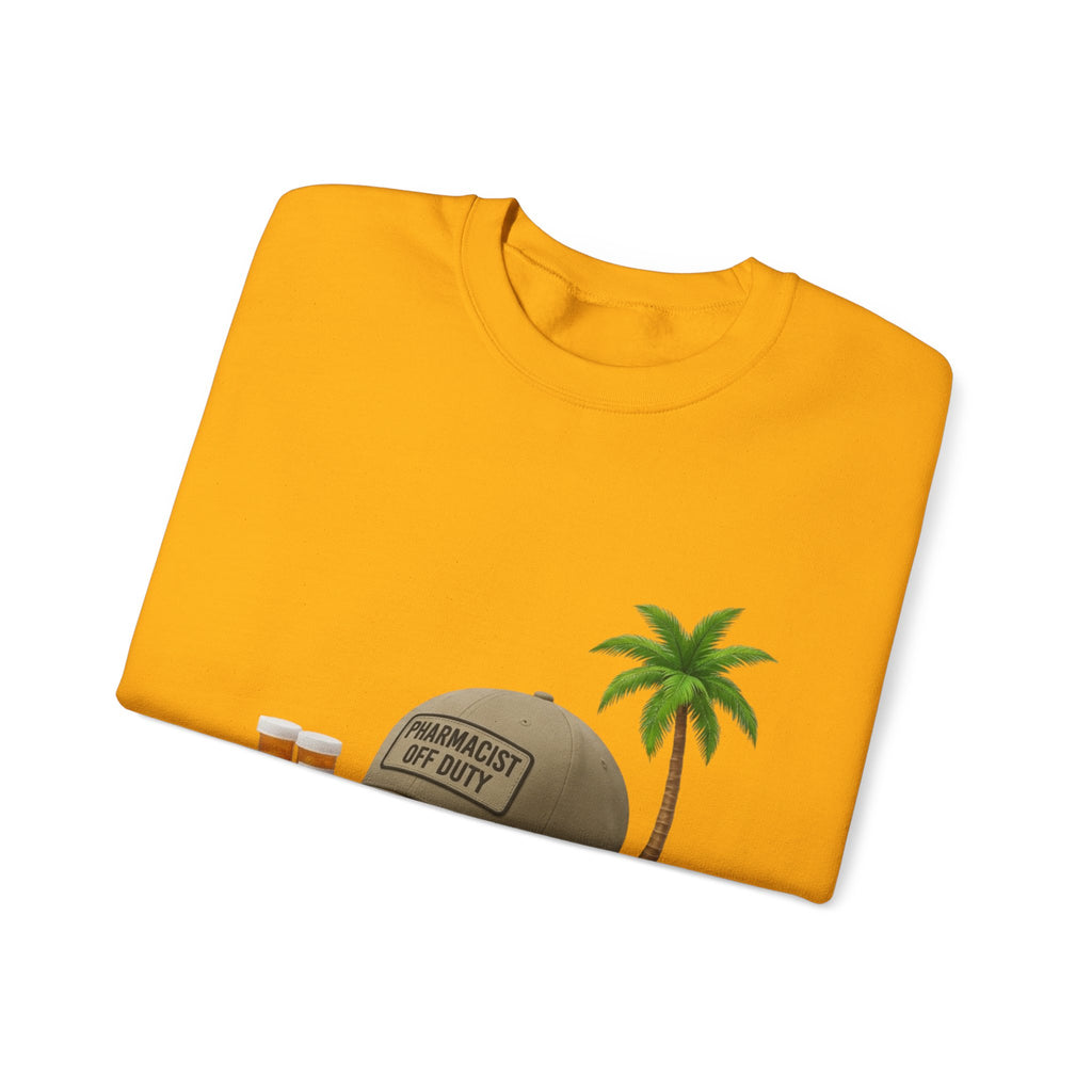 Vacation Vibes Sweatshirt — 'Pharmacist Off Duty' Palm Tree Travel Crewneck
