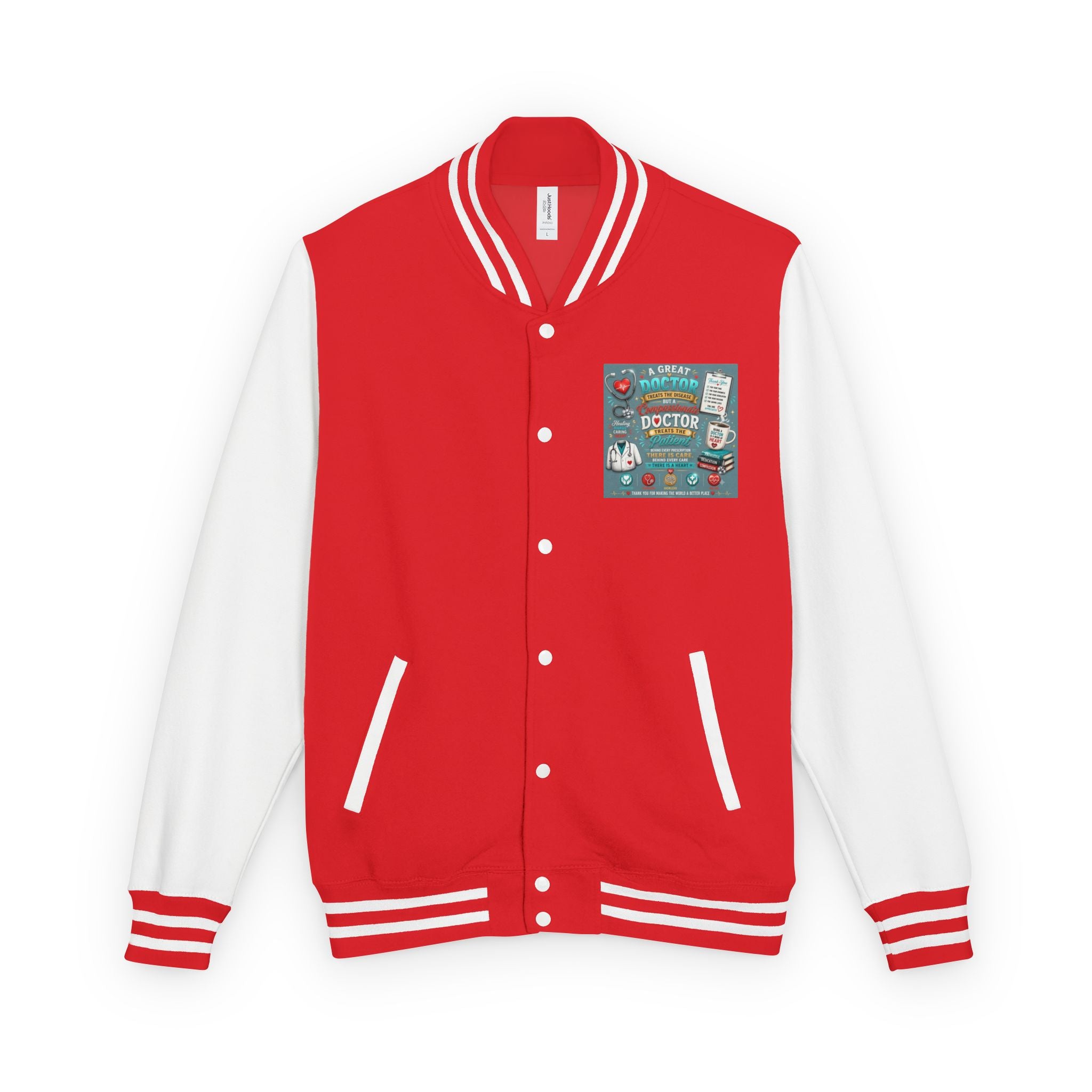Letterman Jacket — Vintage Doctor Patch Varsity Jacket