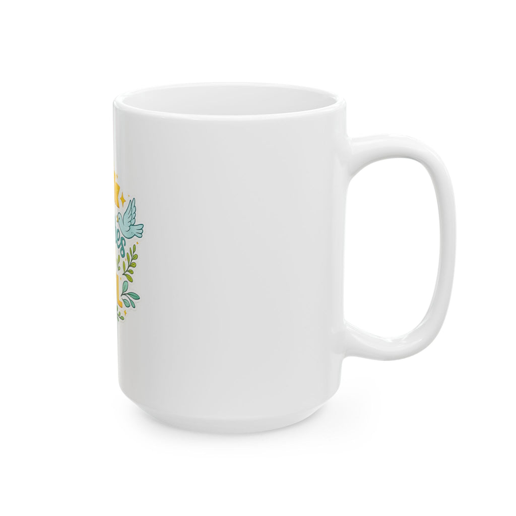 He Restores My Soul Ceramic Mug — Faith-Inspired Christian Coffee Cup (11oz & 15oz)