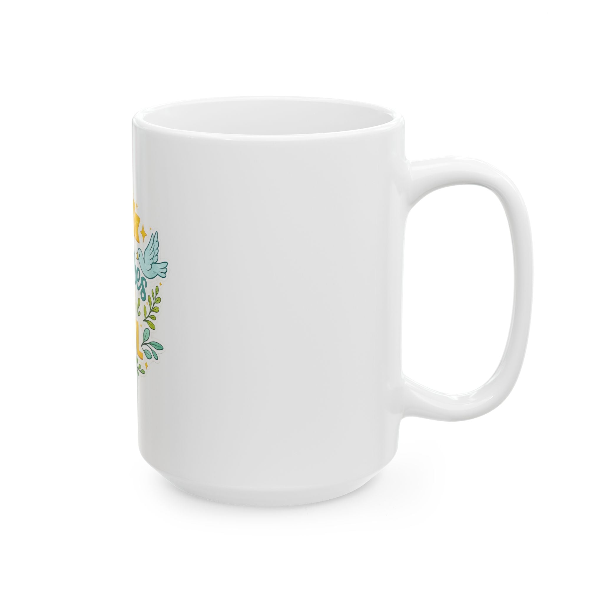He Restores My Soul Ceramic Mug — Faith-Inspired Christian Coffee Cup (11oz & 15oz)
