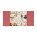 Inspirational Affirmation Beach Towel — "Choose Peace, Live with Gratitude" Motivational Coastal Towel