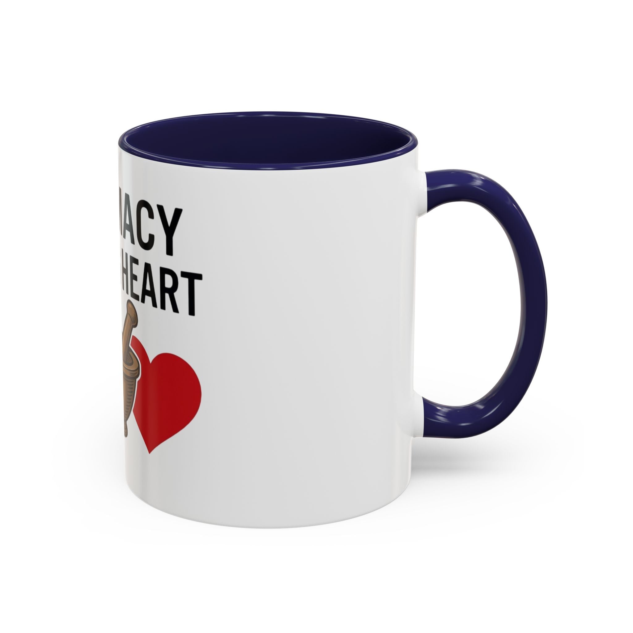Pharmacy Healing Heart Coffee Mug — Pharmacist Appreciation Accent Mug