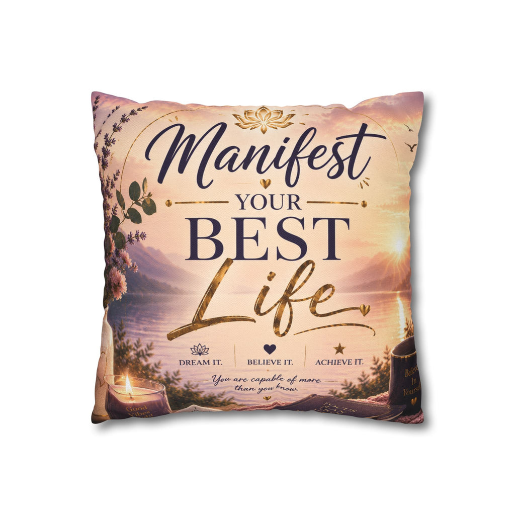 Manifest Your Best Life Decorative Pillowcase