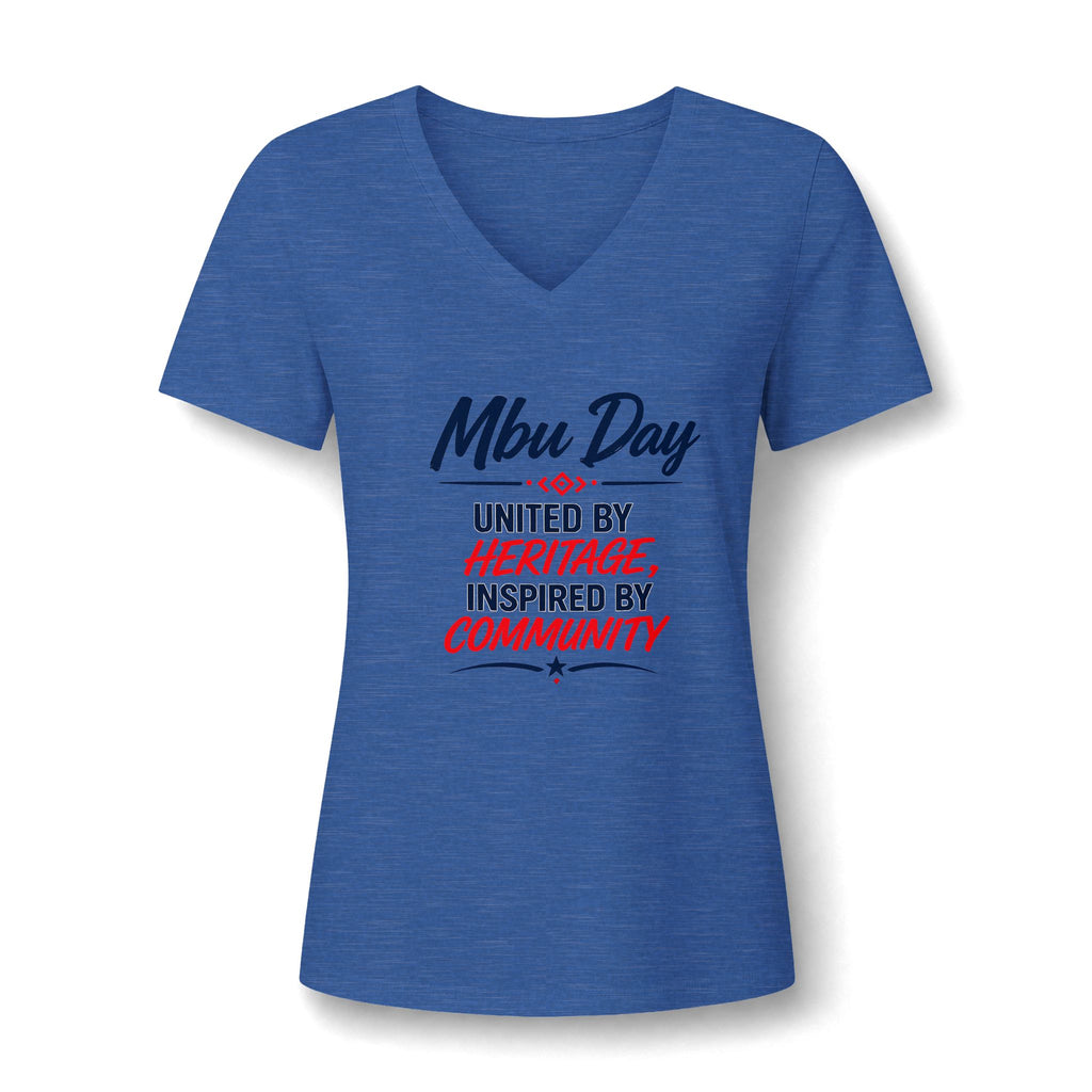 MBU Day Houston Women's V-Neck Tee – Lion Graphic Event Shirt