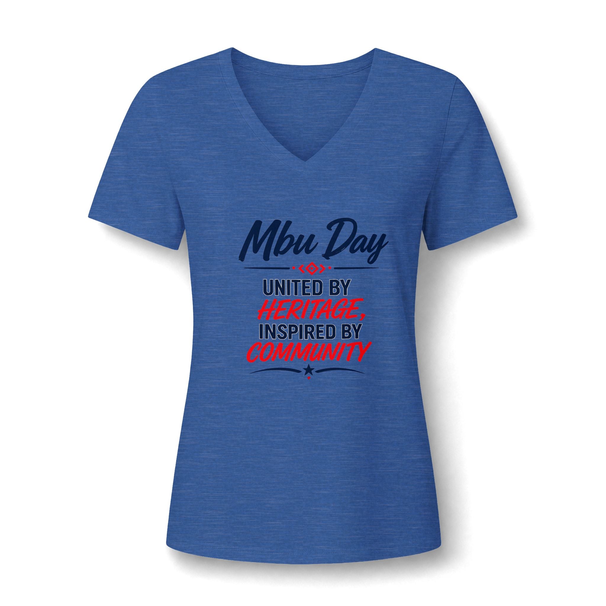 MBU Day Houston Women's V-Neck Tee – Lion Graphic Event Shirt