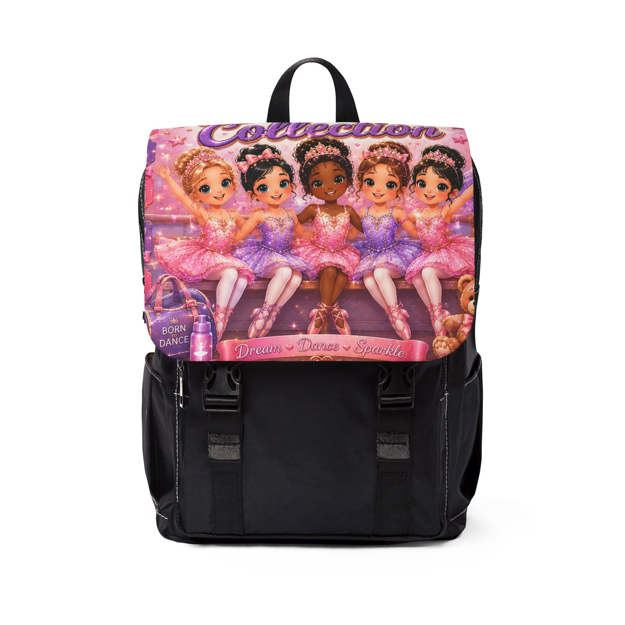 Ballet Ballerina Kids Backpack — Cute Pink Dance Squad School Bag