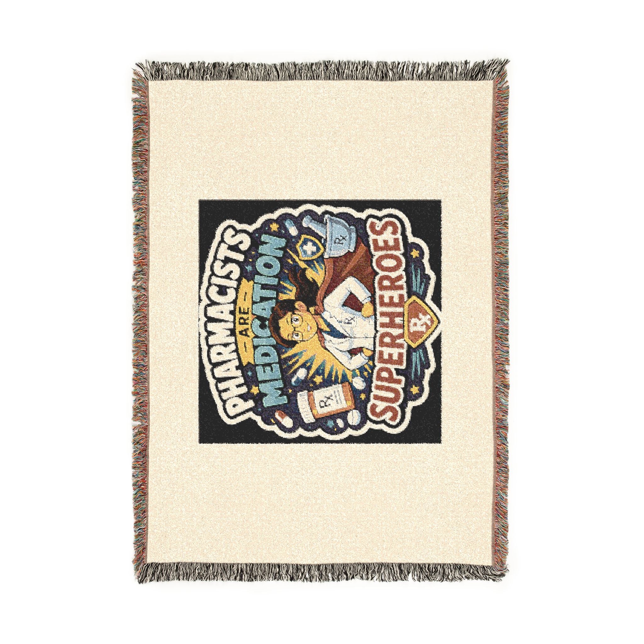 Pharmacists Are Medication Superheroes Woven Blanket