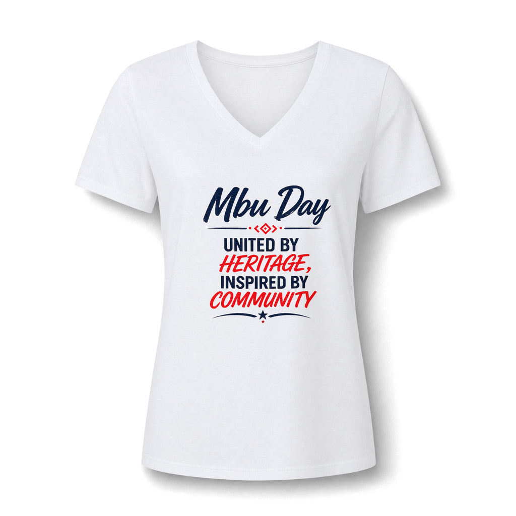 MBU Day Houston Women's V-Neck Tee – Lion Graphic Event Shirt