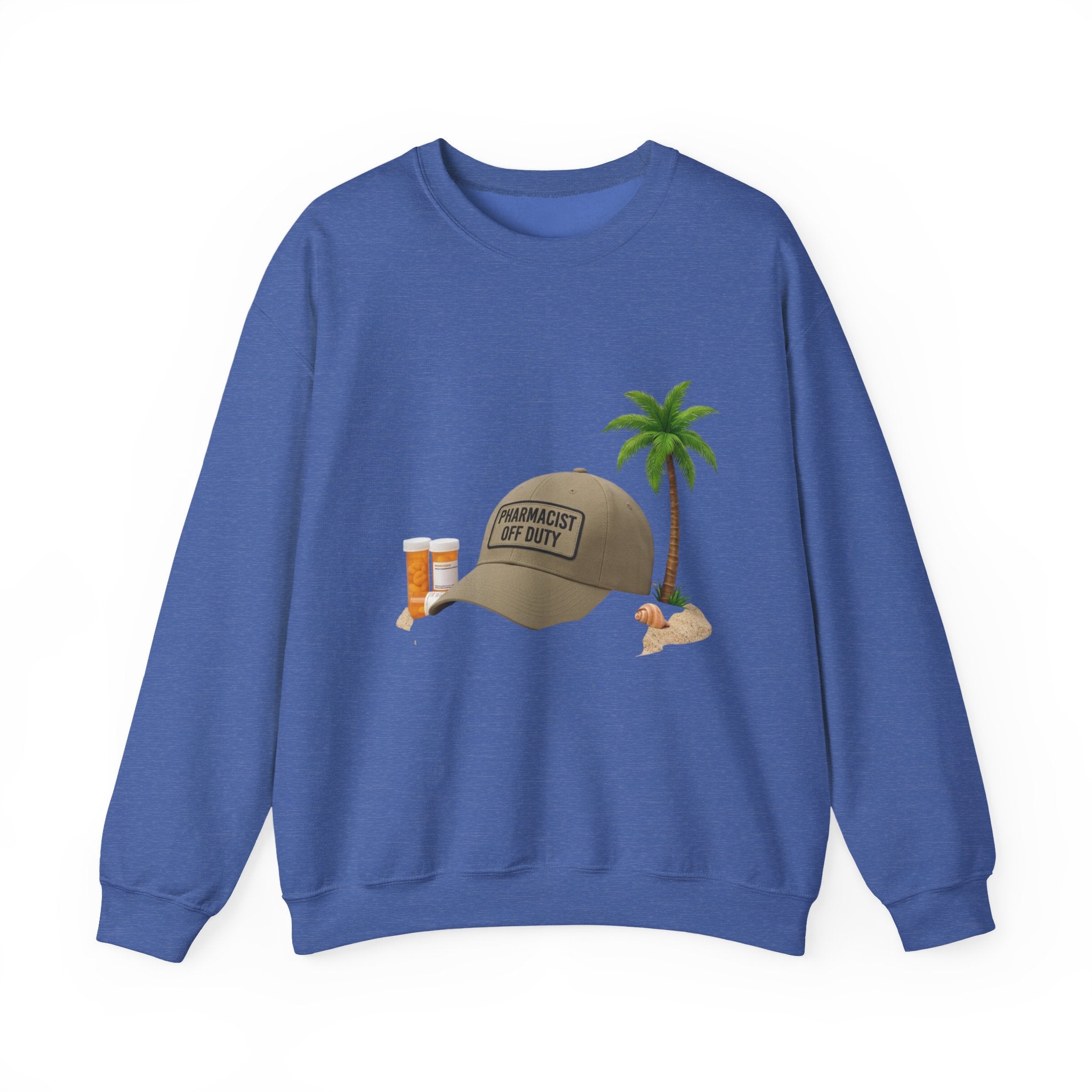 Vacation Vibes Sweatshirt — 'Pharmacist Off Duty' Palm Tree Travel Crewneck