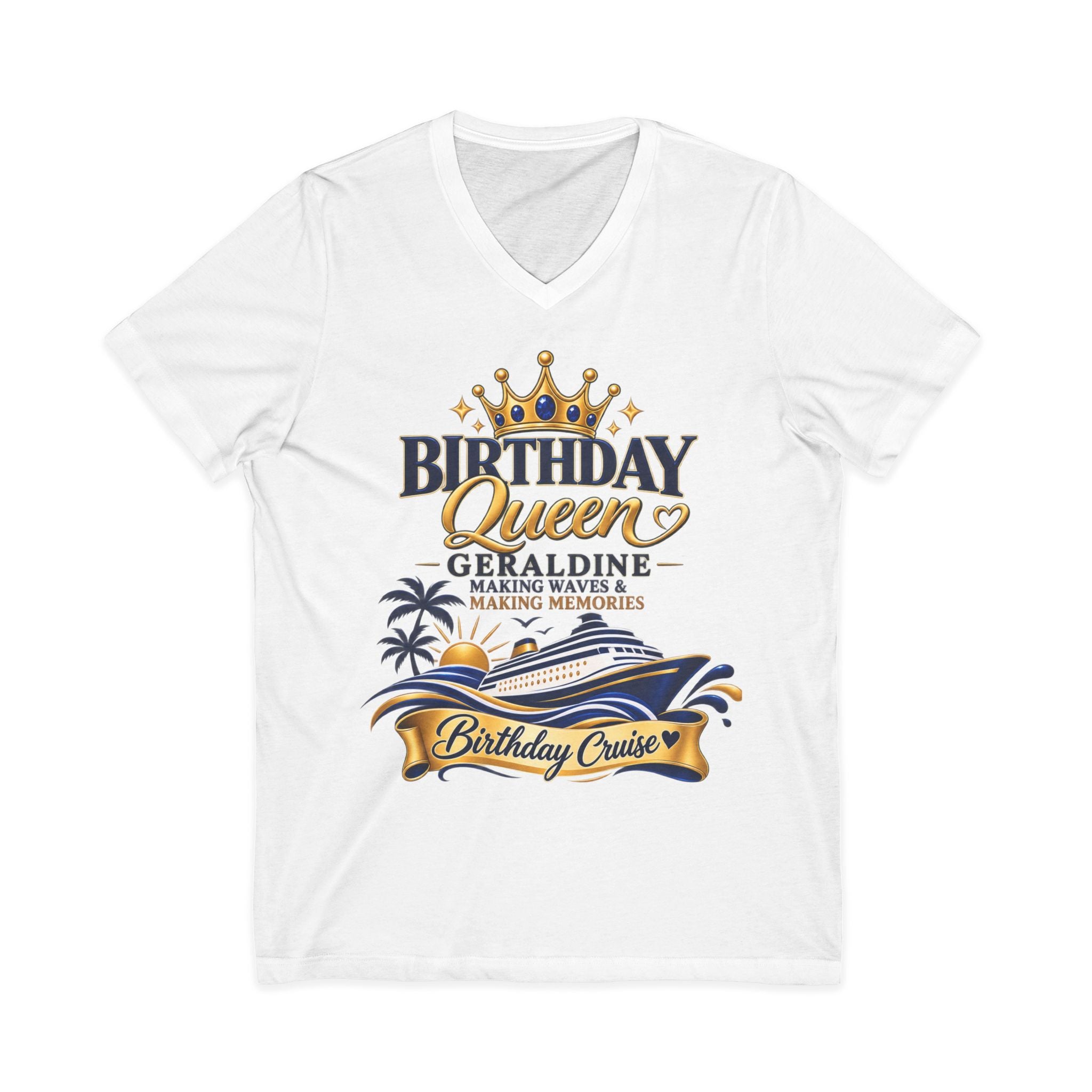 Birthday Queen Cruise T‑Shirt — Celebrating the Amazing Geraldine on a Cruise