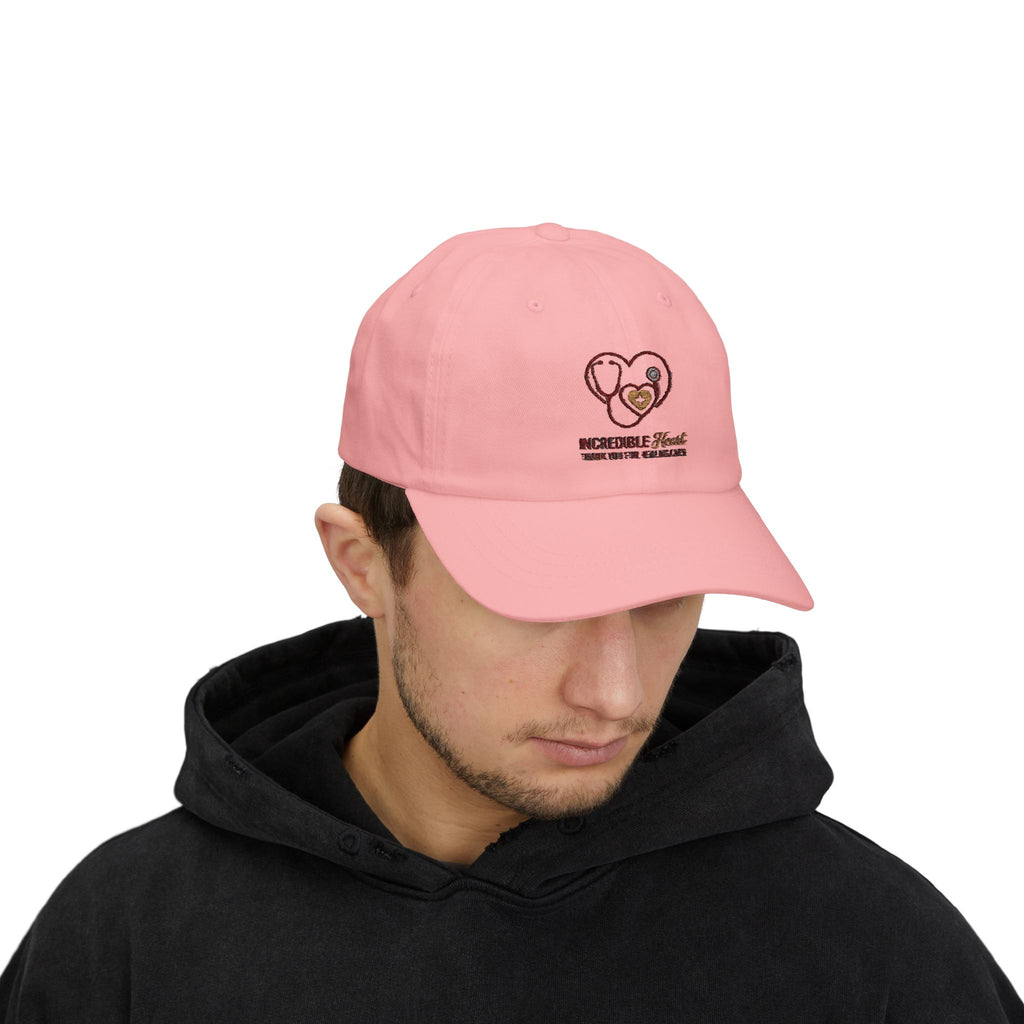Dad Cap — "Incredible Heart" Thank You For Healing Lives Embroidered Hat