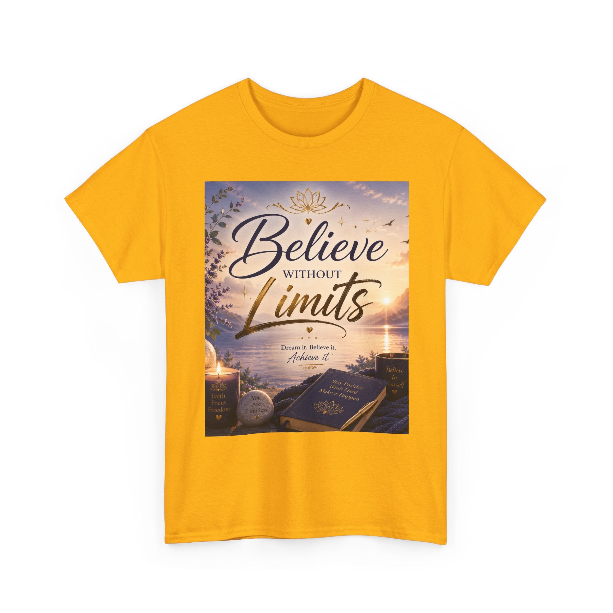 Believe Without Limits T-Shirt — Inspirational Faith Graphic Tee