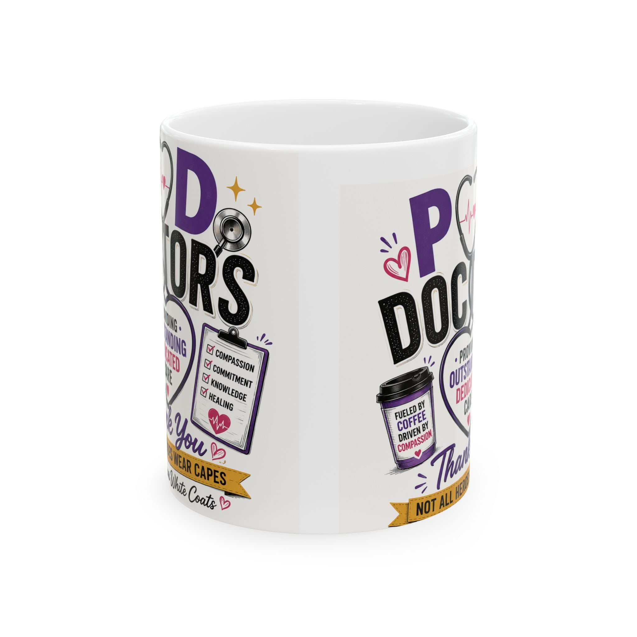 POD Doctor Ceramic Mug — Funny Coffee Lover Gift for Medical Pros (11oz & 15oz)