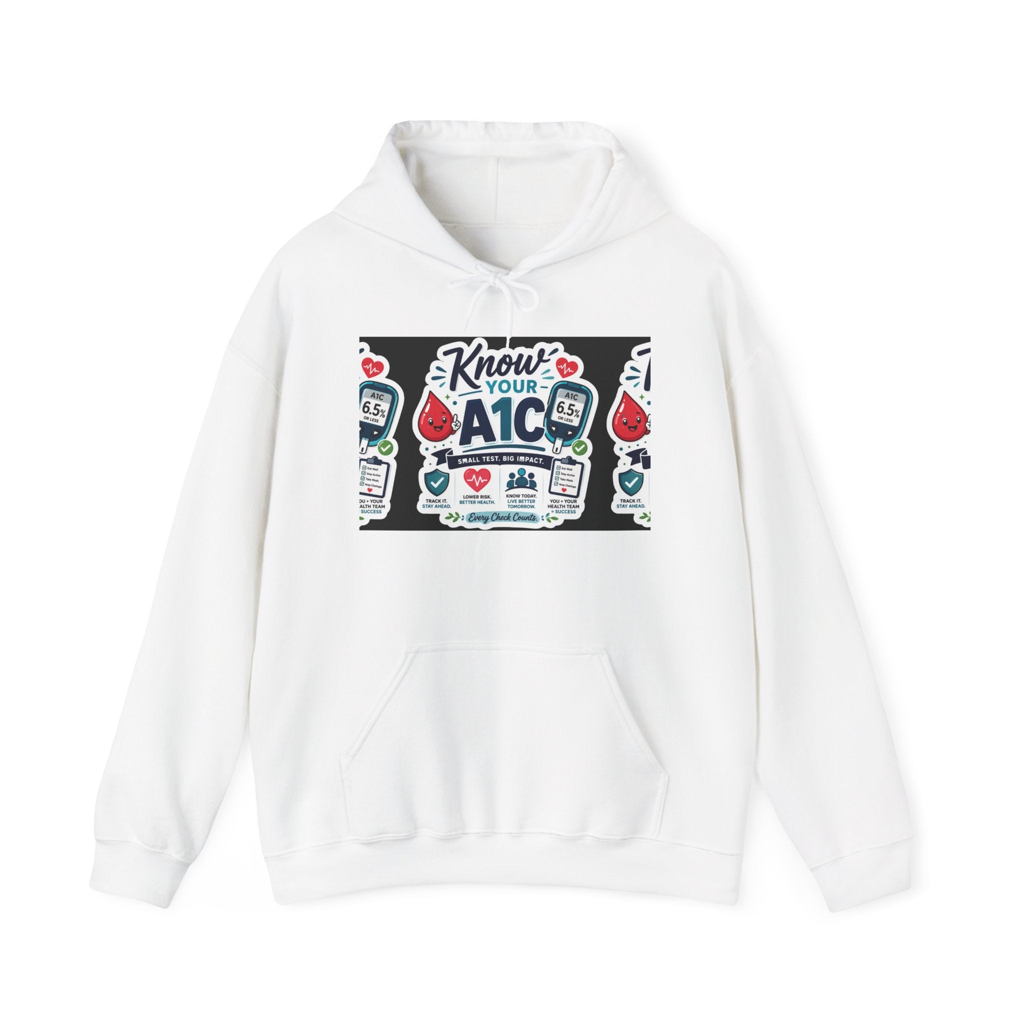 Know Your A1C Hoodie — Diabetes Awareness Sweatshirt
