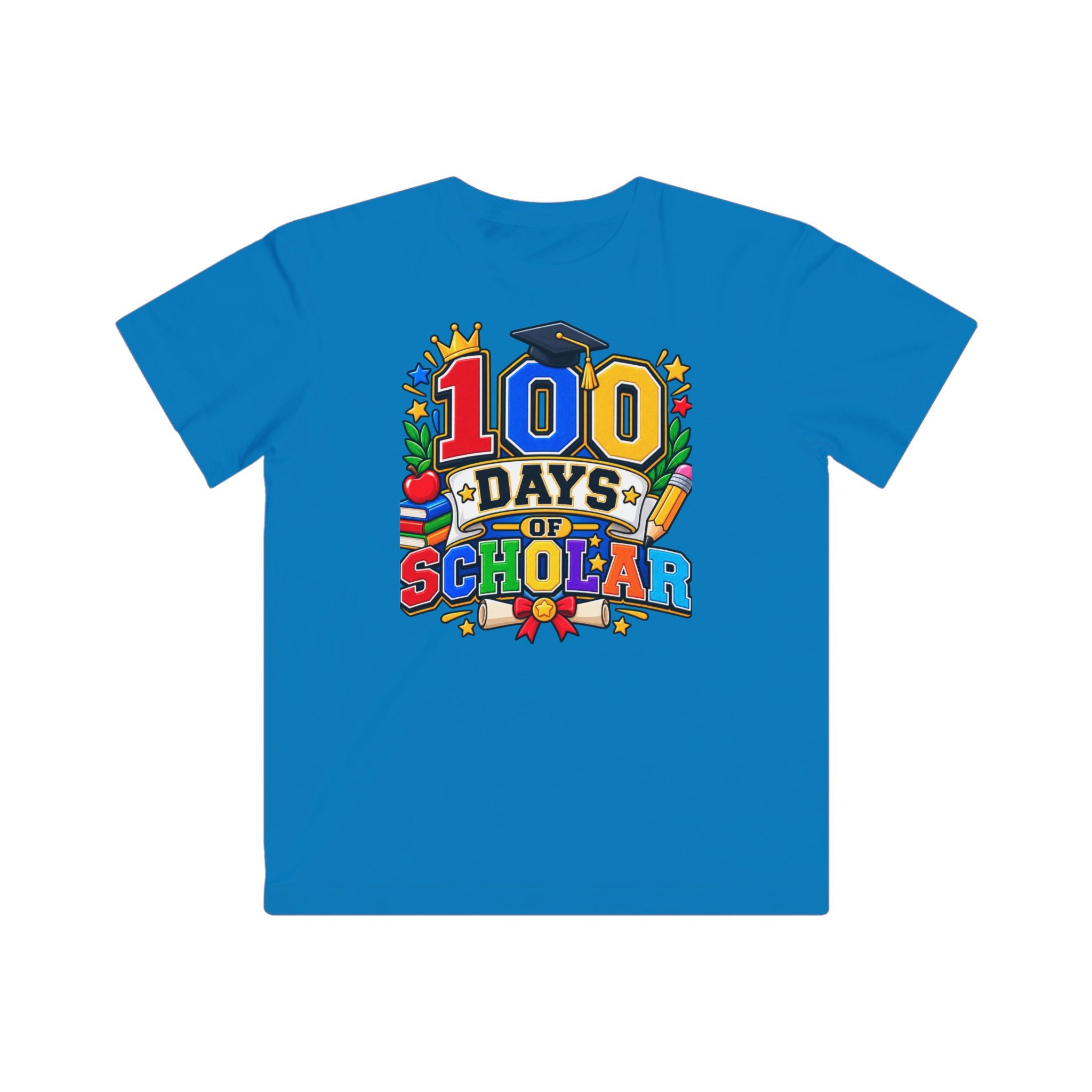 100 Days of School Kids Tee — Colorful Scholastic Celebration Shirt