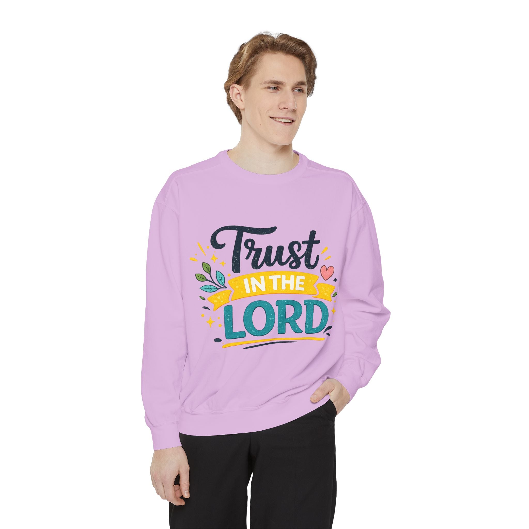 Trust in the Lord Sweatshirt — Inspirational Christian Faith Crewneck