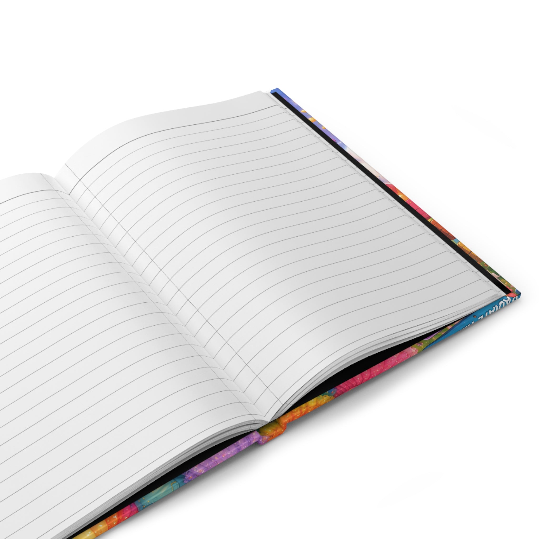Happy Rainbow Hardcover Journal — Kids Positive Affirmation Notebook