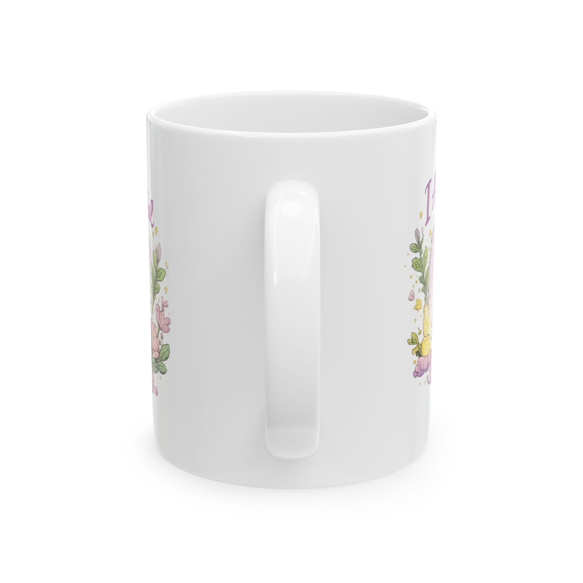 Mindful Witch Ceramic Mug — "I Am Peaceful" Mystical Meditation Coffee Cup (11oz & 15oz)