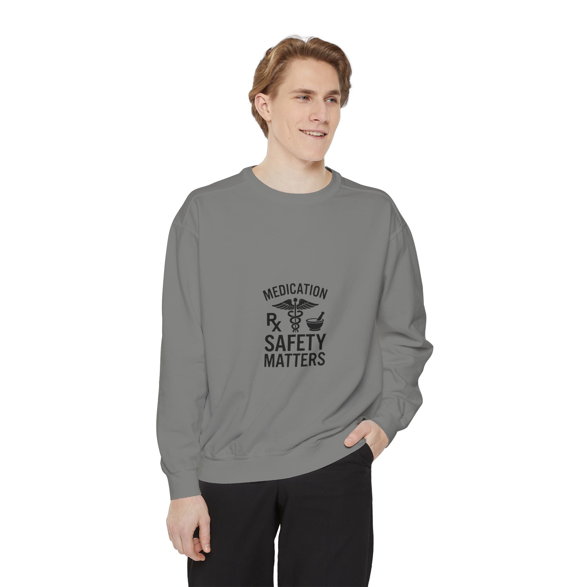 Medication Safety Matters Sweatshirt — Rx Pharmacy Nurse Healthcare Crewneck