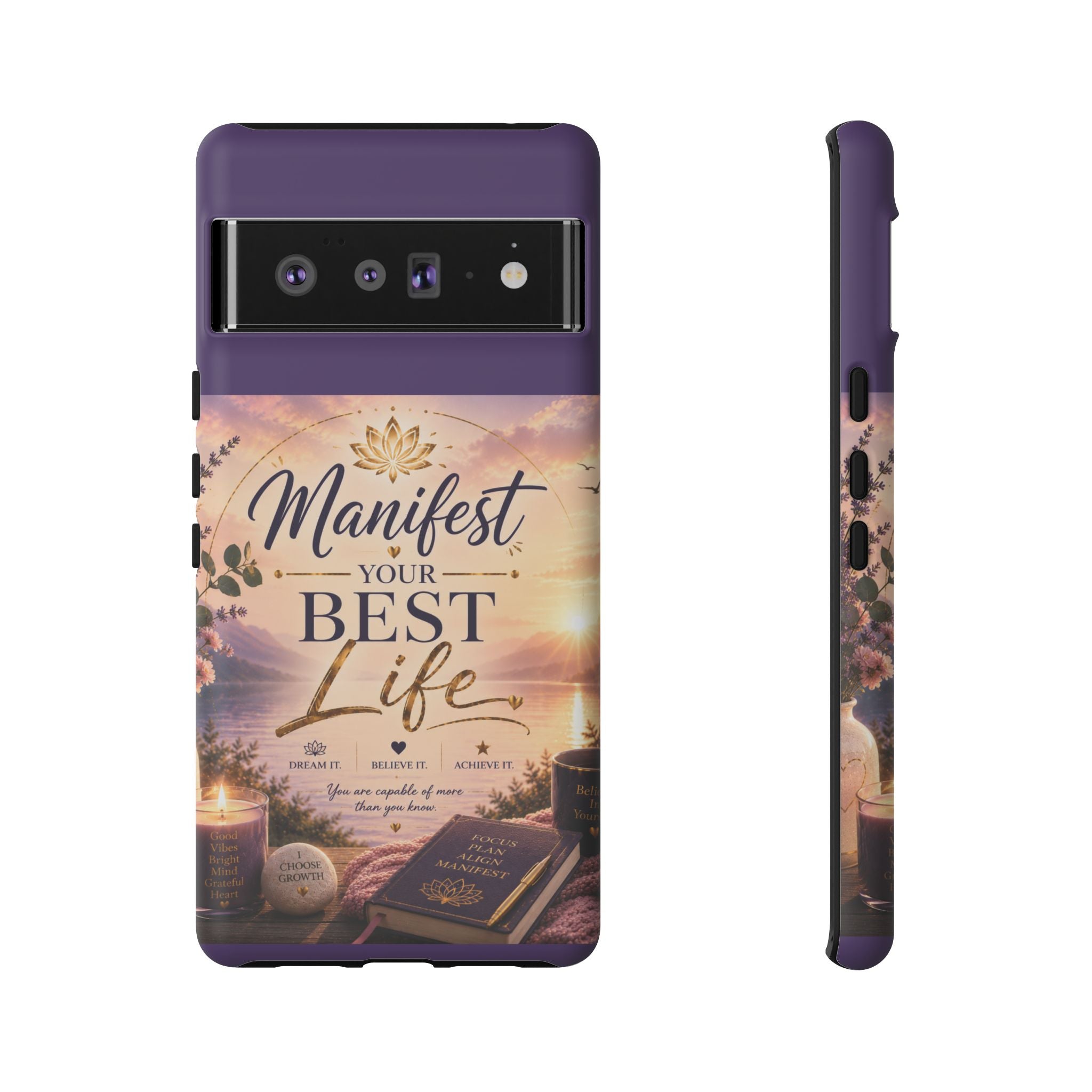 Manifest Your Best Life Phone Case — Inspirational Spiritual Protective Cover