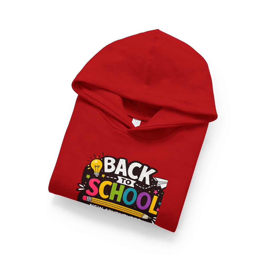 Back to School Toddler Hoodie — "Back to School: New Adventures, New Friends, New Goals"
