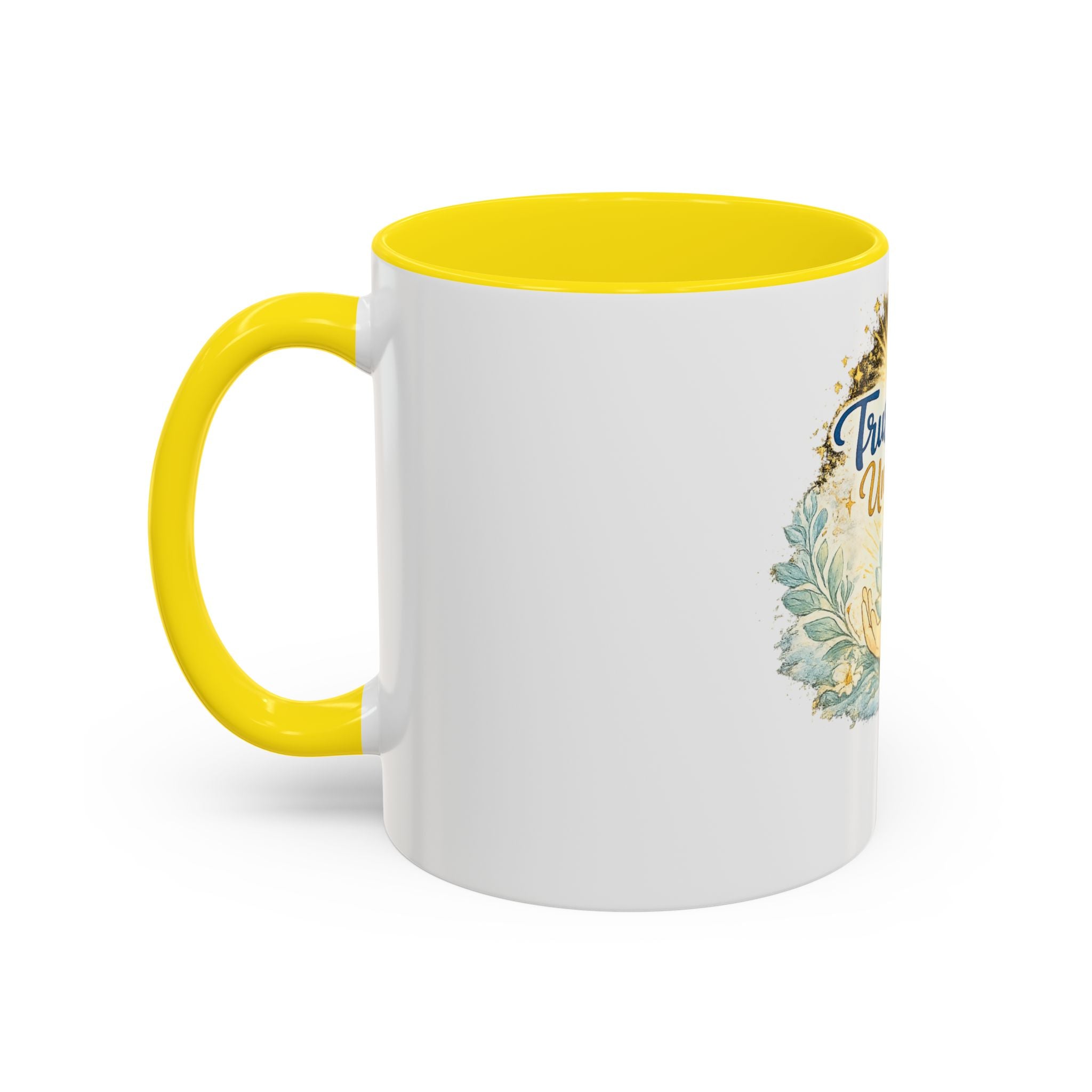 Trust the Universe Accent Coffee Mug — Inspirational Spiritual Tea & Coffee Cup (11/15oz)
