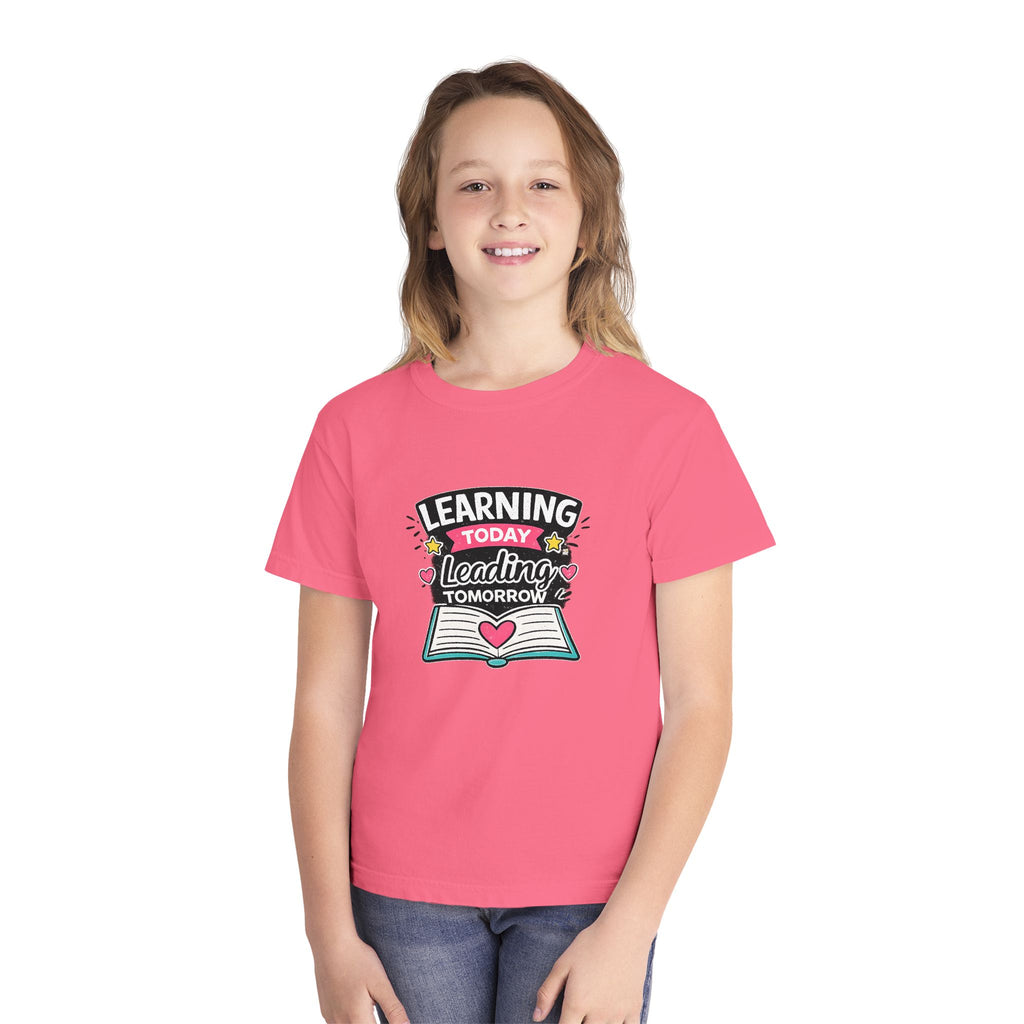 Youth T-Shirt — "Learning Today, Leading Tomorrow" School Shirt