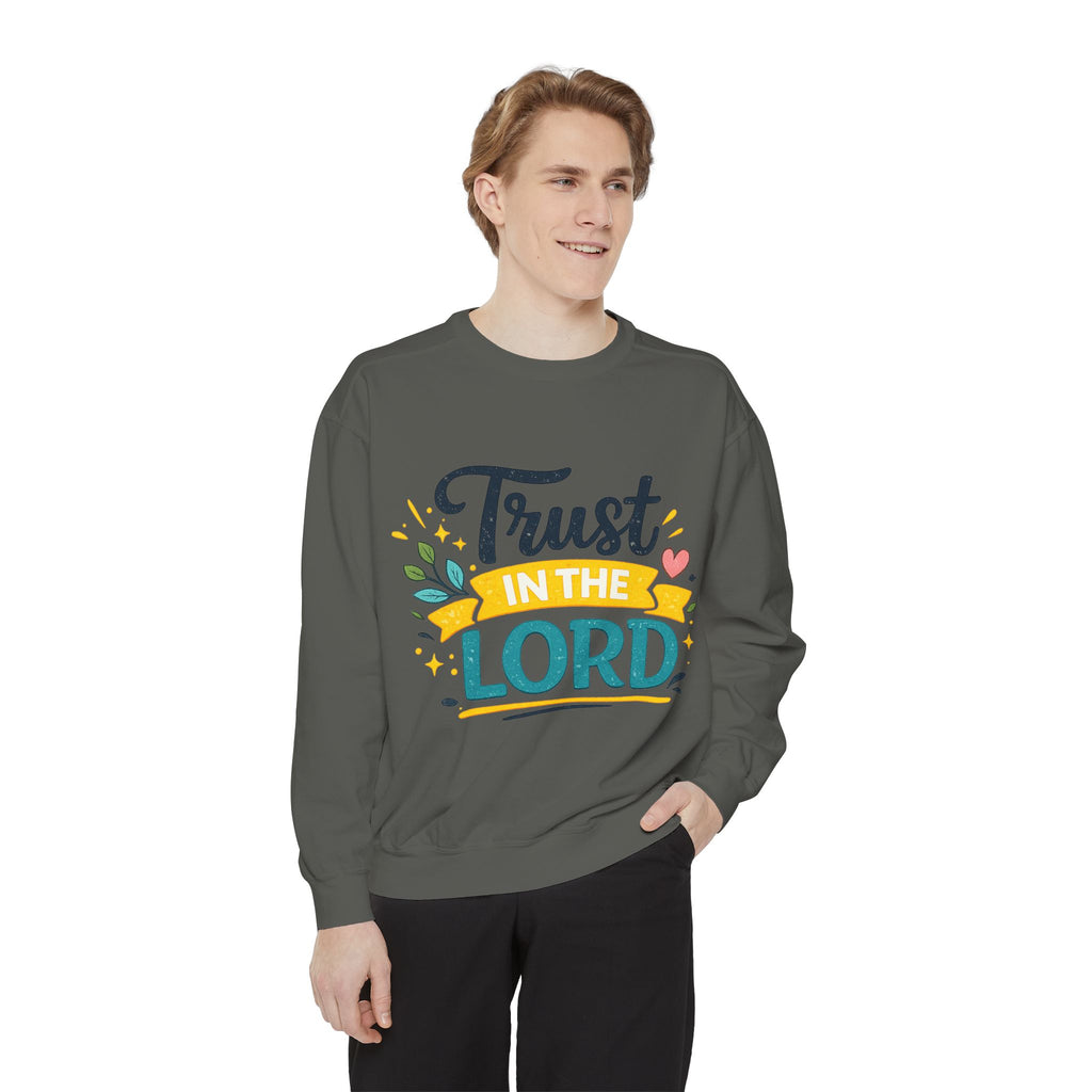 Trust in the Lord Sweatshirt — Inspirational Christian Faith Crewneck