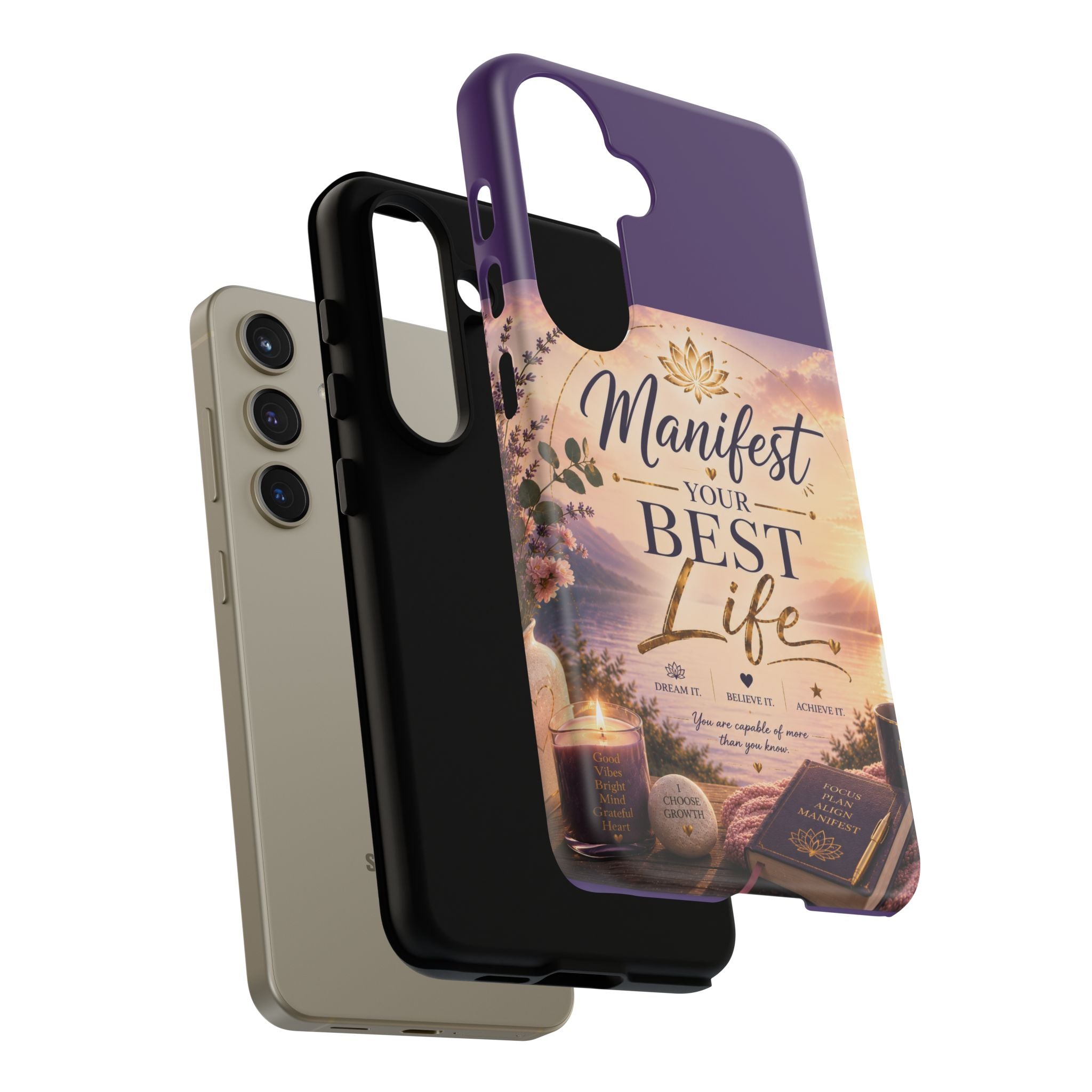 Manifest Your Best Life Phone Case — Inspirational Spiritual Protective Cover