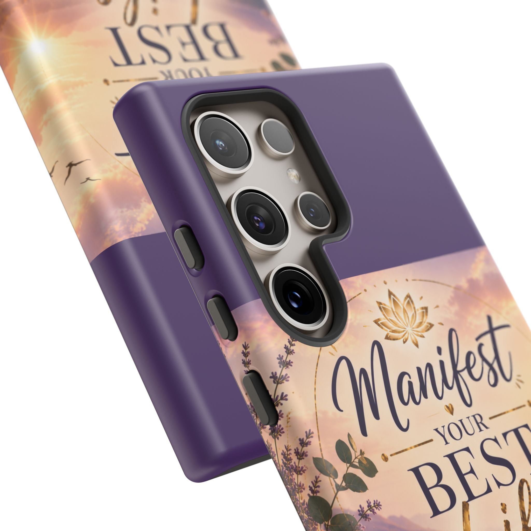 Manifest Your Best Life Phone Case — Inspirational Spiritual Protective Cover