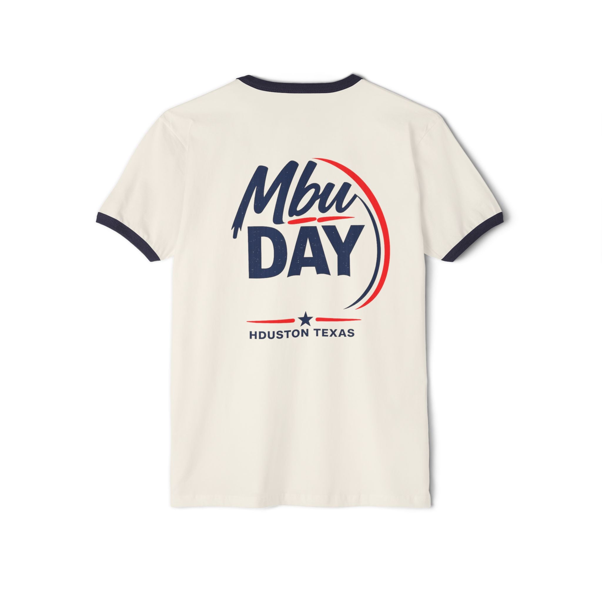 Mbu Day Ringer T-Shirt — "United by Heritage, Inspired by Community" Houston Event Tee