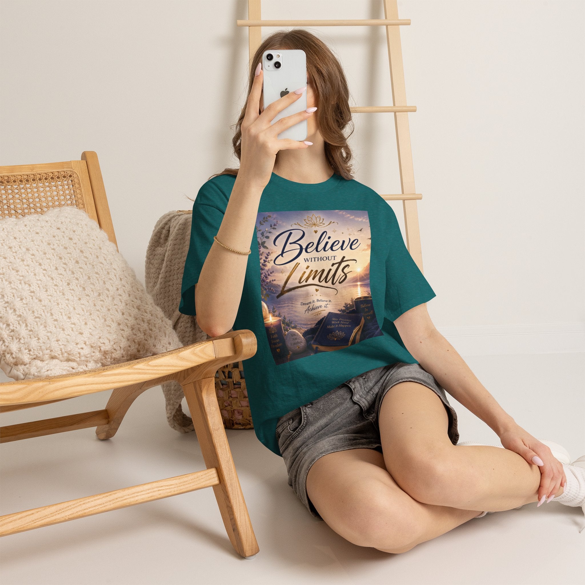 Believe Without Limits T-Shirt — Inspirational Faith Graphic Tee