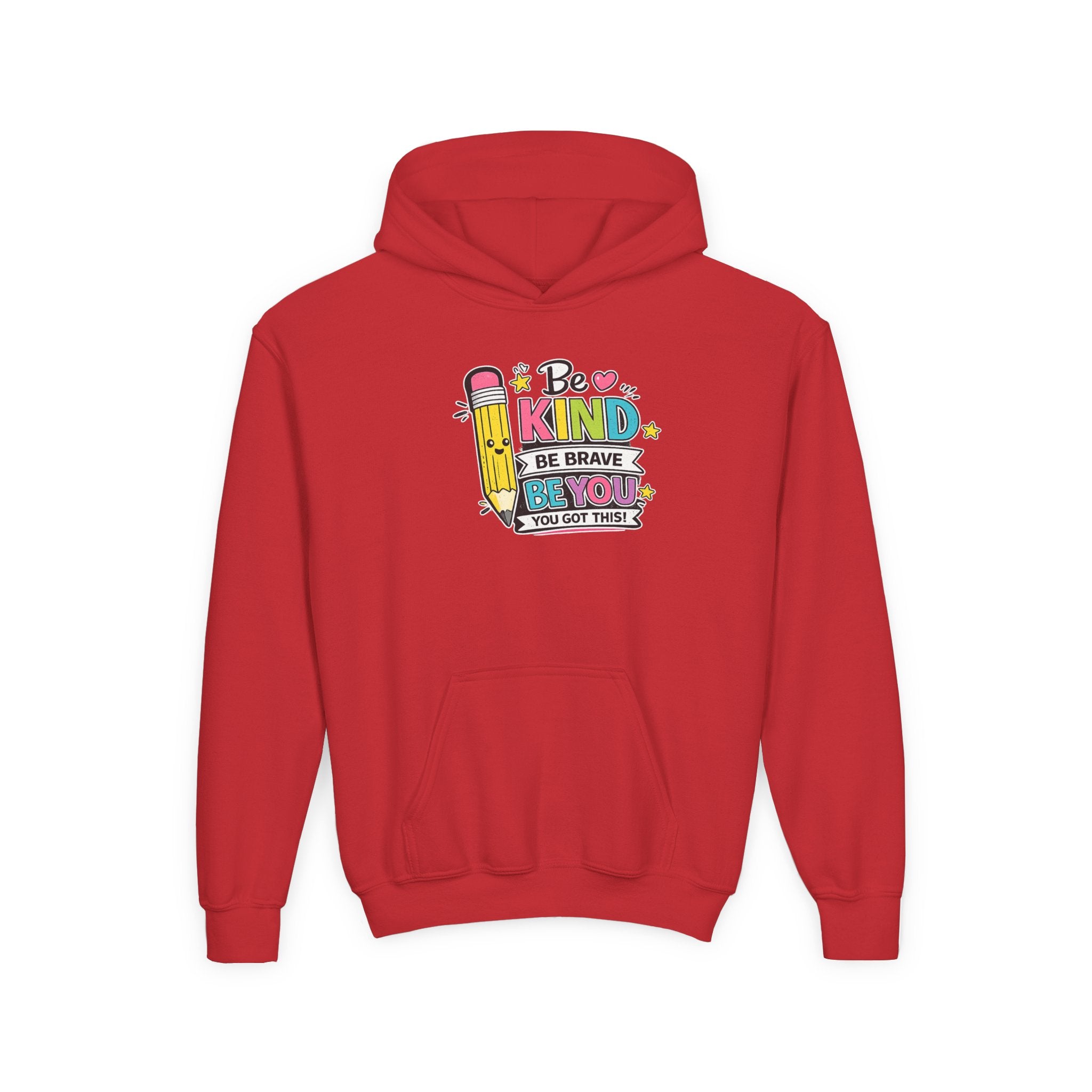 Be Kind Youth Hoodie – Encouraging Back-to-School Kids Sweatshirt