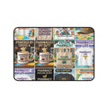 Pharmacist Desk Mat – Coffee & Rx Collage Mouse Pad for Pharmacy Students and Professionals