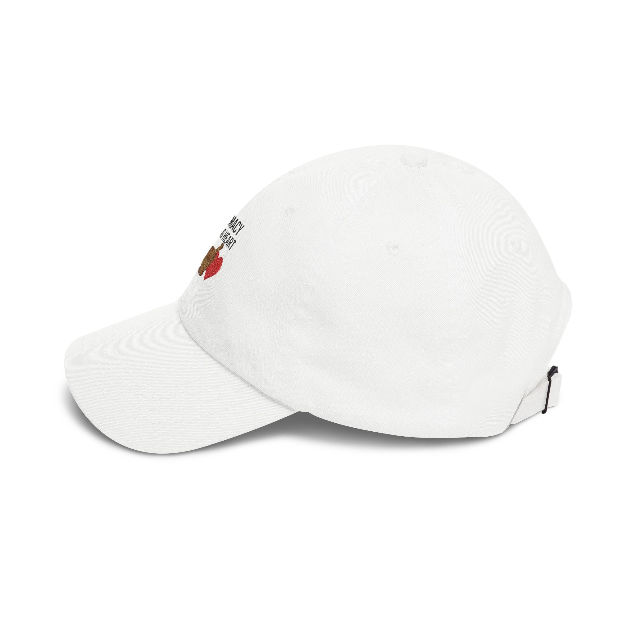 Dad Cap - "Pharmacy Healing Heart" Embroidered Pharmacist Hat