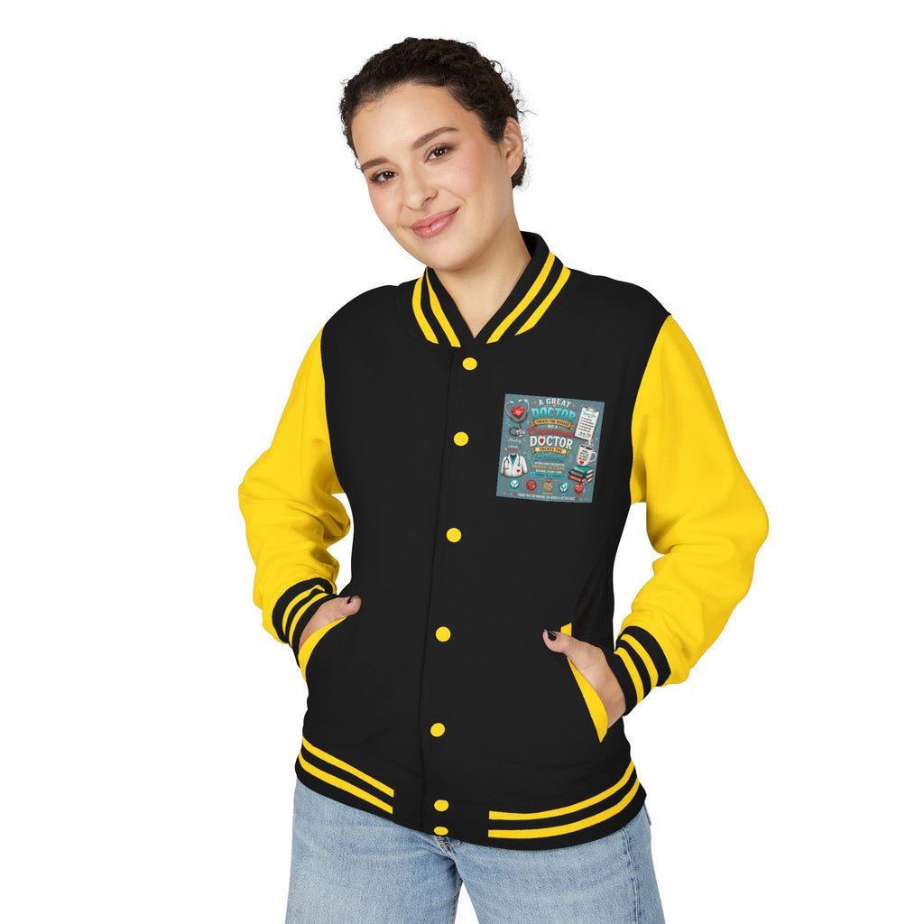 Letterman Jacket — Vintage Doctor Patch Varsity Jacket