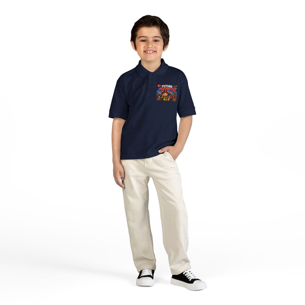 Youth Polo — "Future Firefighter" Kids Short-Sleeve Polo
