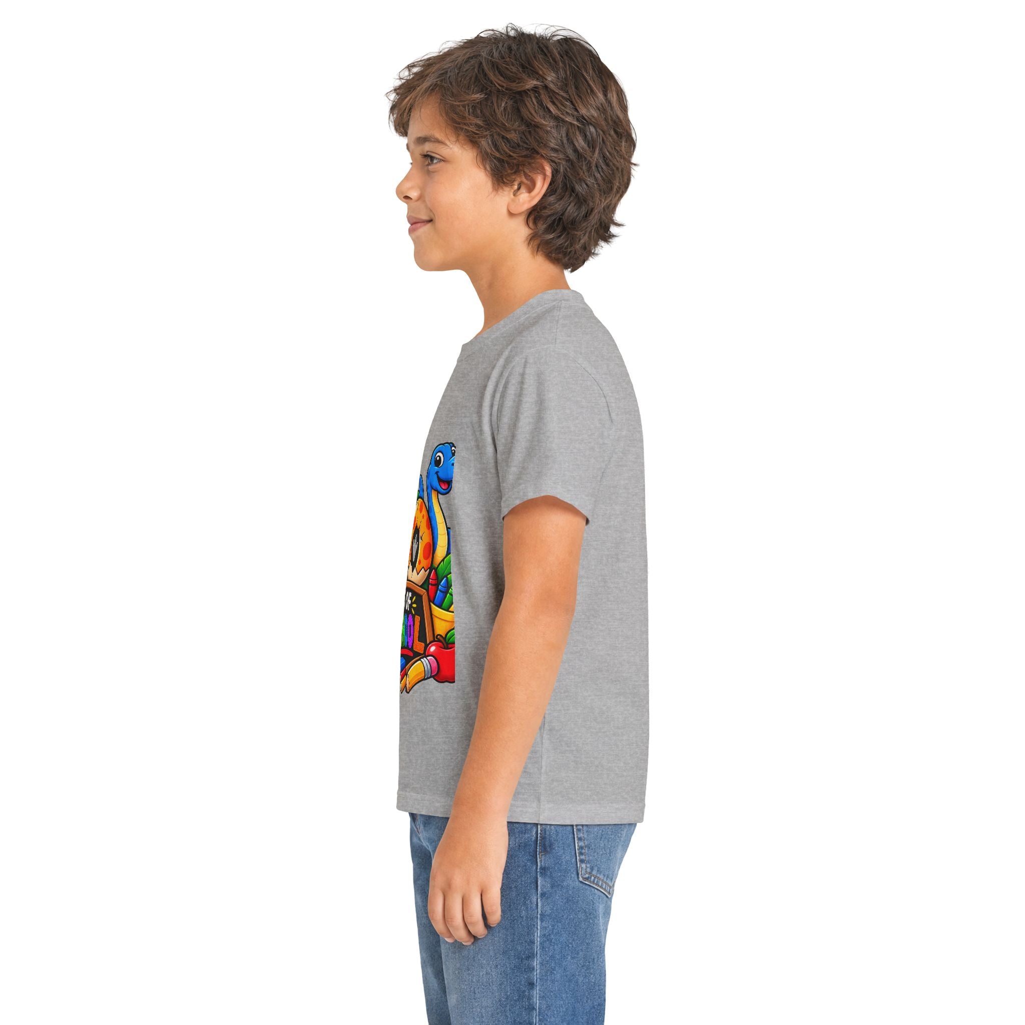 100 Days of School Kids Tee — Cute Dinosaur Celebration Shirt for Preschool & Elementary
