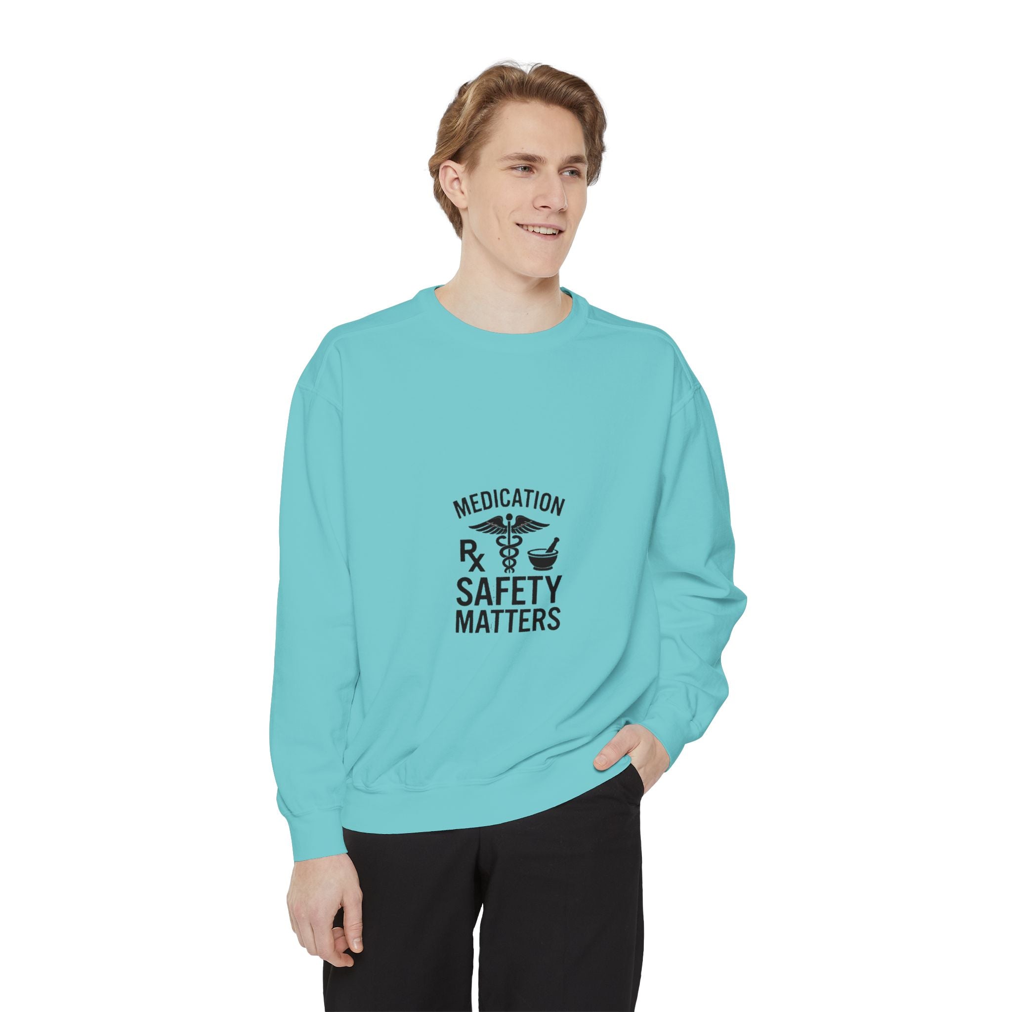 Medication Safety Matters Sweatshirt — Rx Pharmacy Nurse Healthcare Crewneck