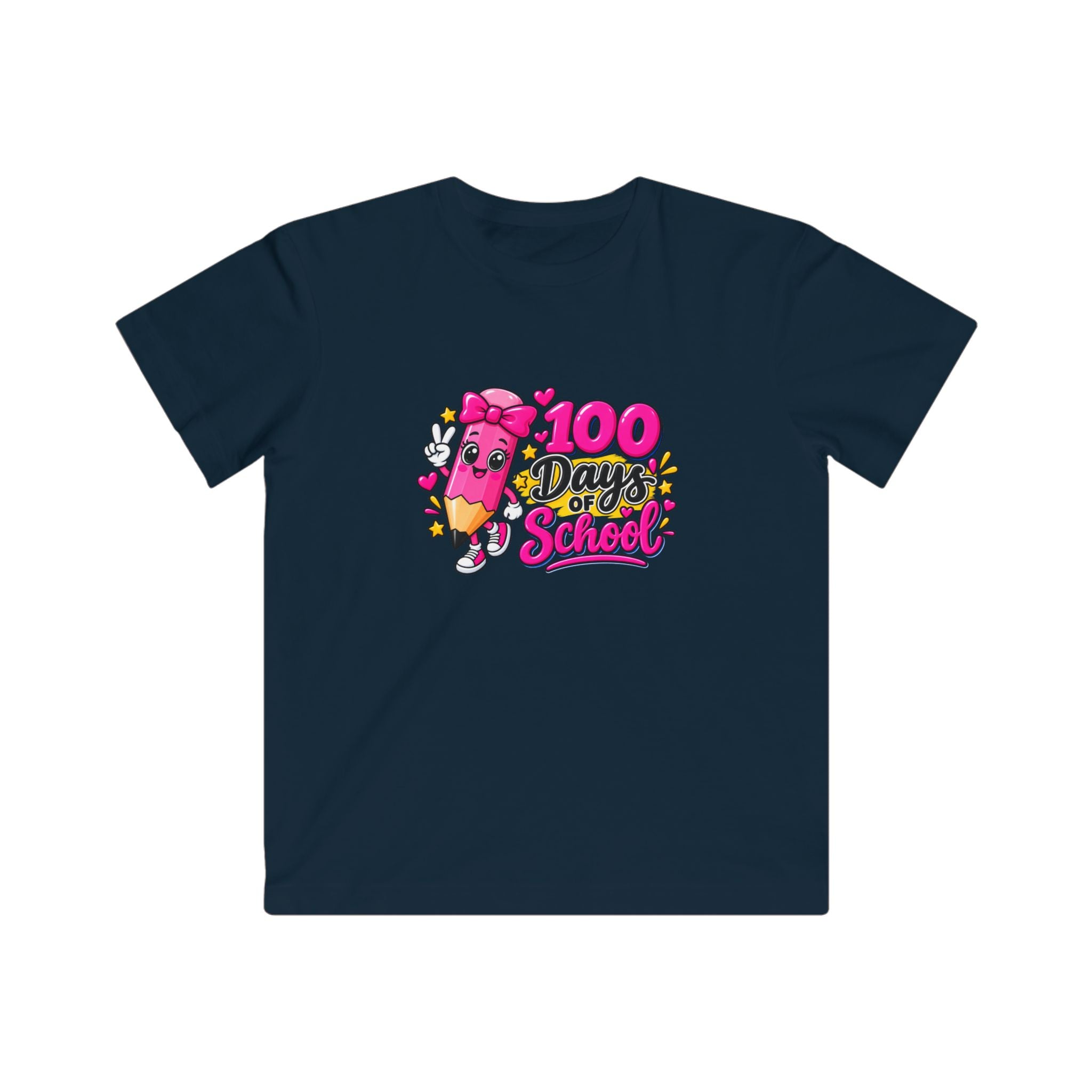 100 Days of School Kids T-Shirt – Cute Pencil Celebration Tee
