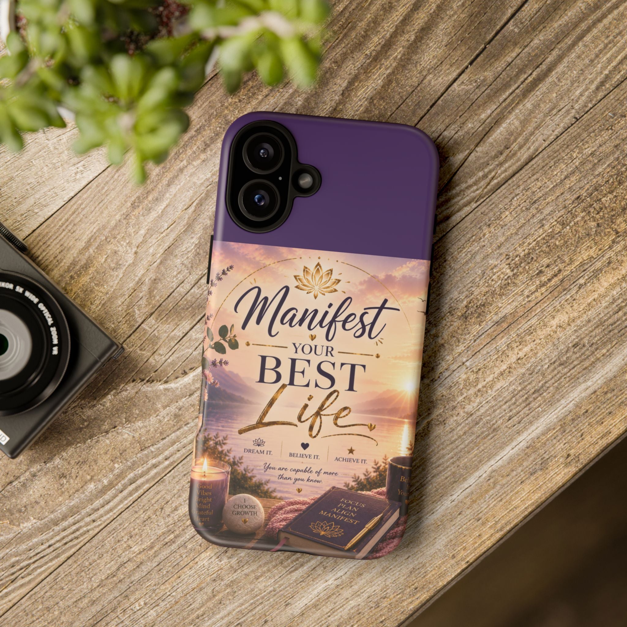 Manifest Your Best Life Phone Case — Inspirational Spiritual Protective Cover
