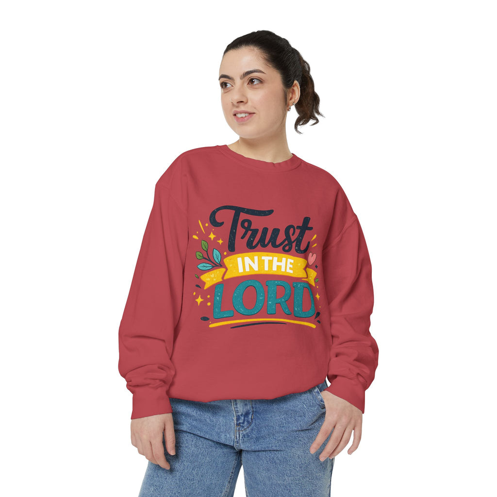 Trust in the Lord Sweatshirt — Inspirational Christian Faith Crewneck